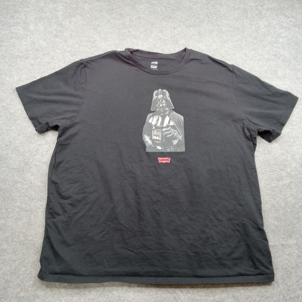 Levi's Shirt Mens 3XL Black Star Wars Darth Vader Graphic Tee Tagless Cotton
